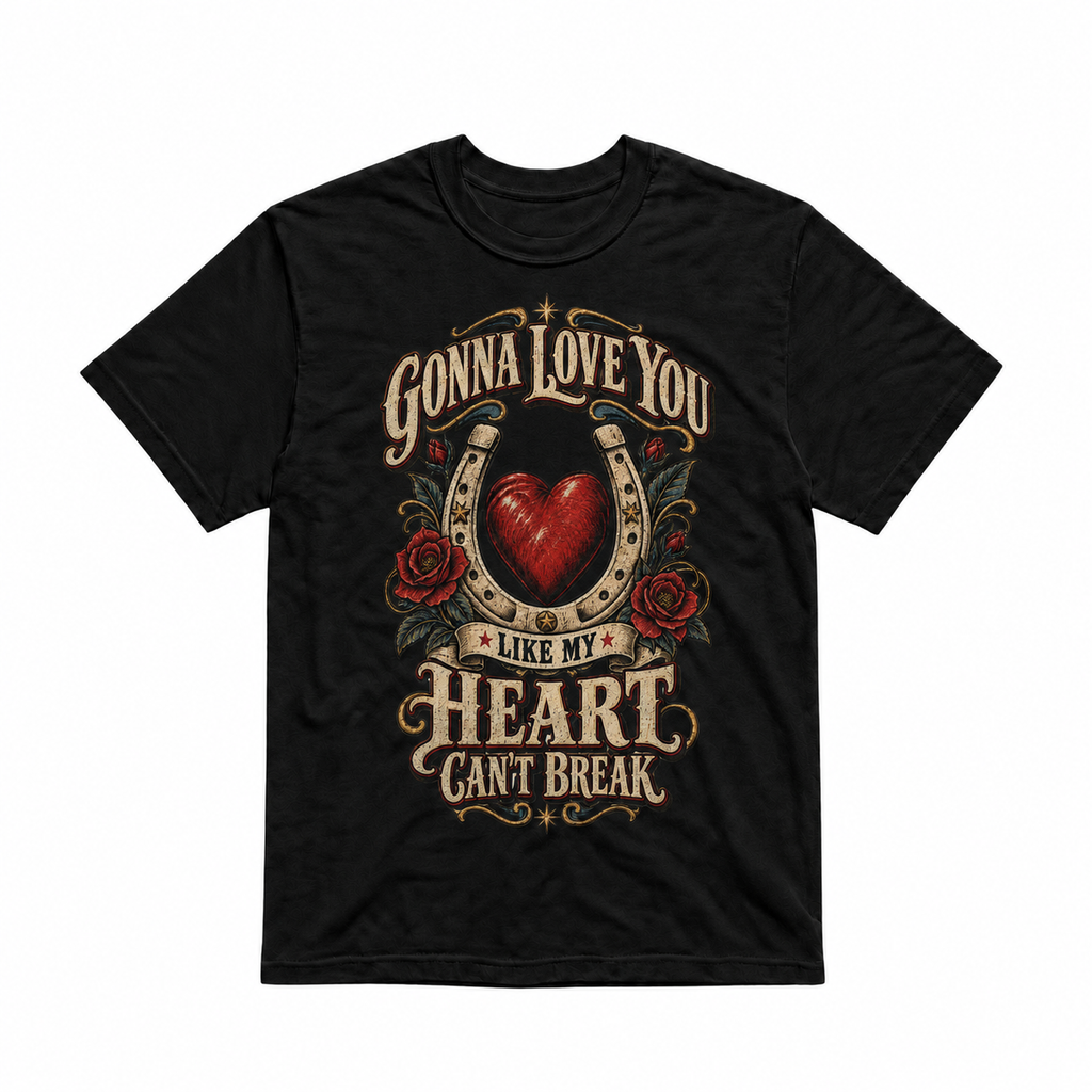 Love You Like My Heart Can’t Break Rose Unisex T-Shirt