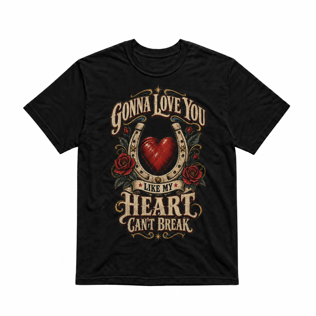 Love You Like My Heart Can’t Break Rose Unisex T-Shirt