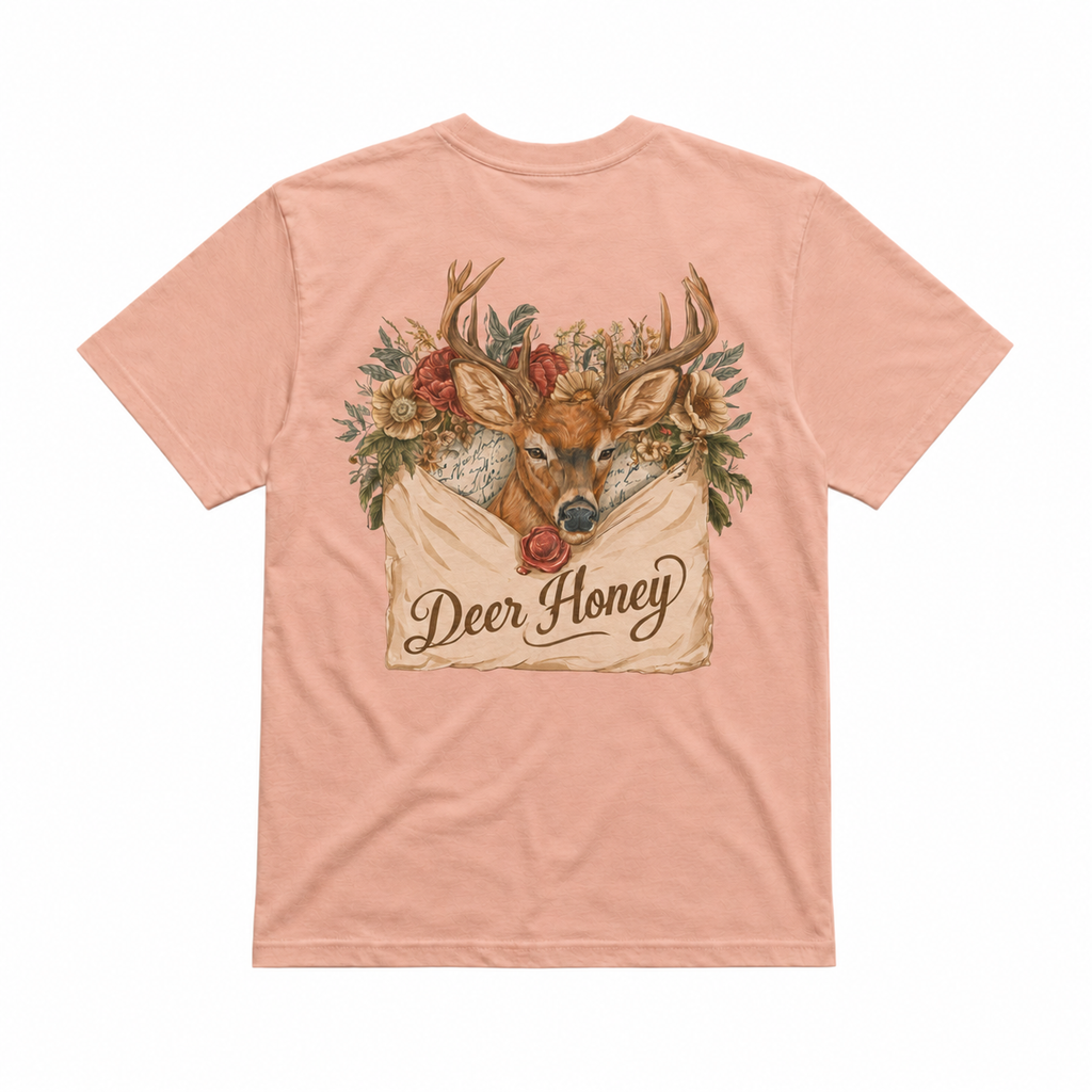 Deer Honey Letter Unisex T-Shirt